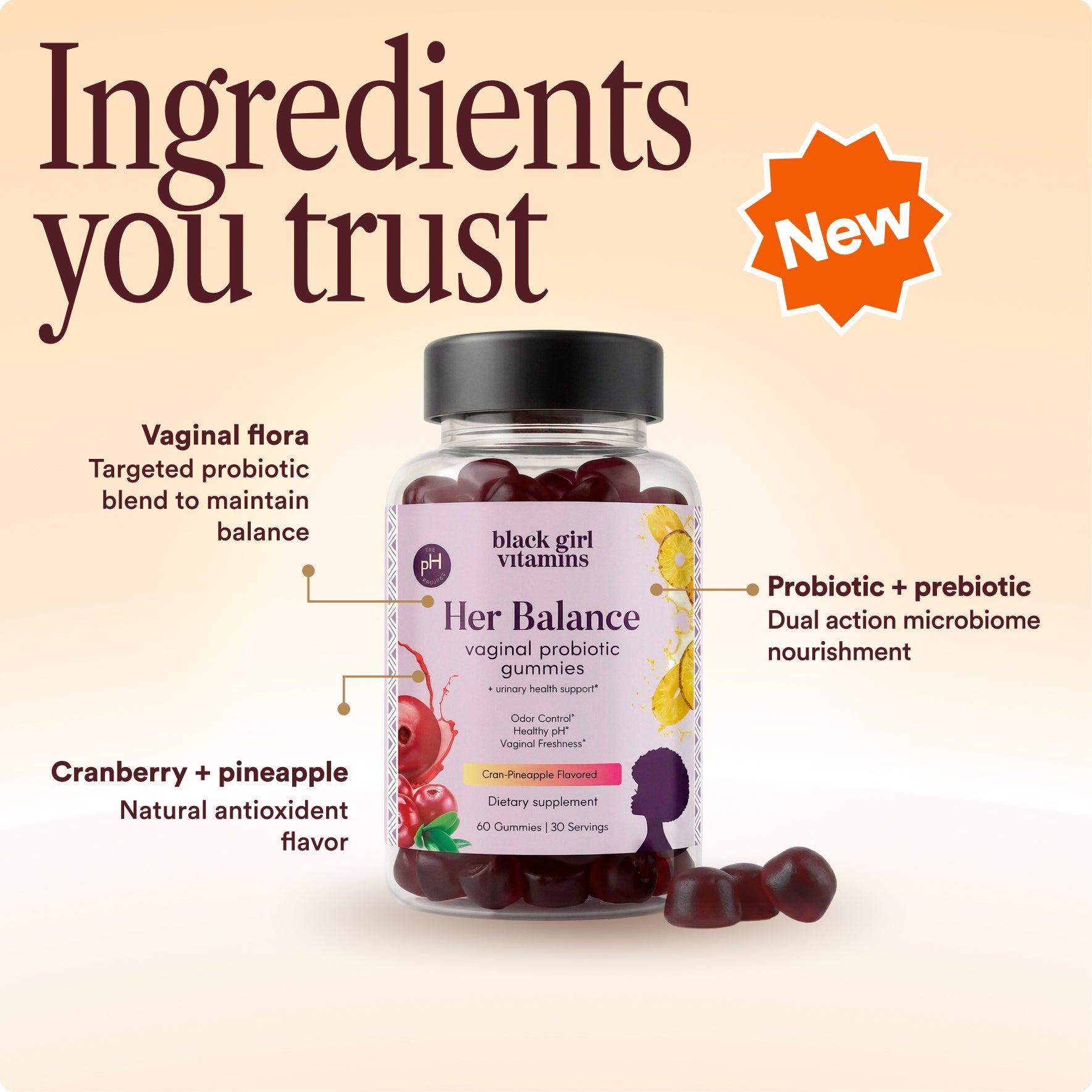 Three bottles of Black Girl Vitamins D3 gummies with black labels and pink gummies inside.