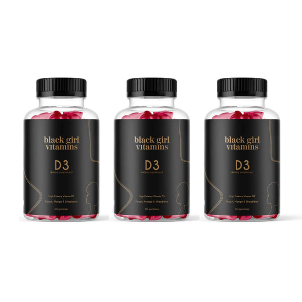 Black Girl Vitamins | D3 Gummies (2,000 IU) | Vegan-Friendly